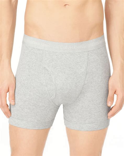 grey ck boxers